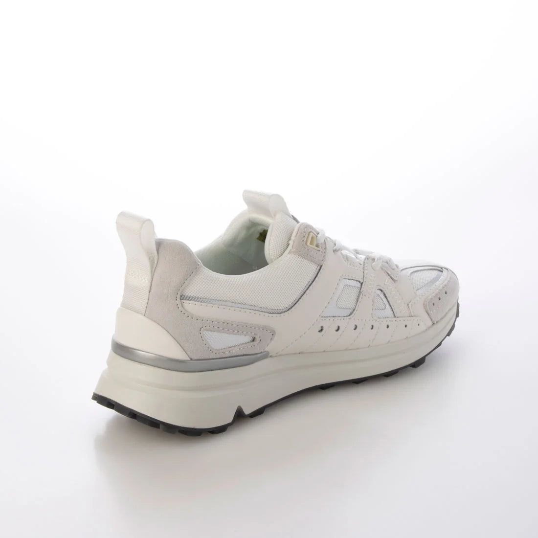 ブソラ ＢＭＳソール オールレザースニーカー25cm ブソラ BMS レディース 本革コンビ スニーカー （ホワイト