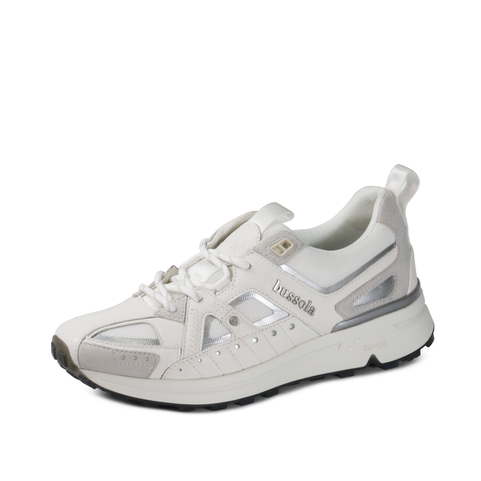 ブソラ BMS レディース 本革コンビ スニーカー （ホワイト