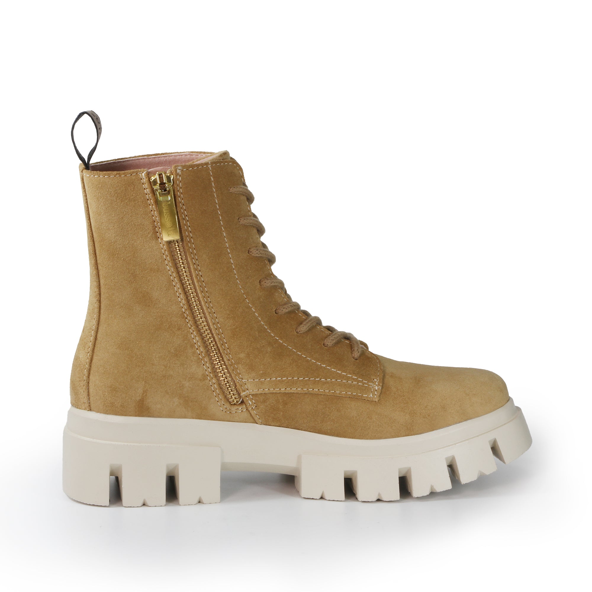 ブソラ CORVARA レディース 本革厚底ブーツ （キャメル） – Bussola